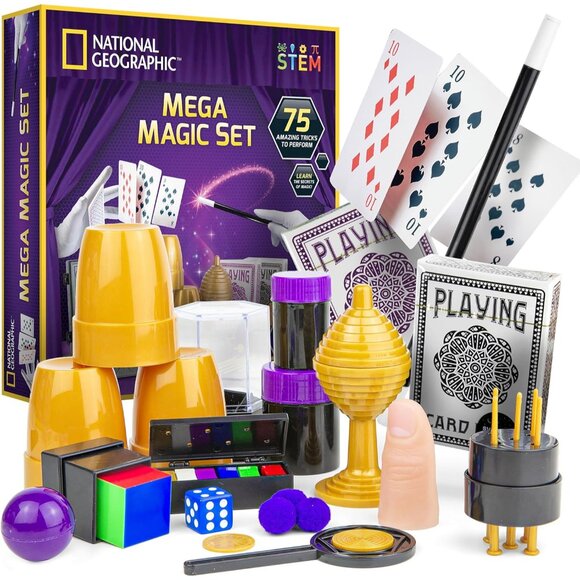 National Geographic Mega Magic Set - More Than 75 Magic Tricks for Kids to Perfo